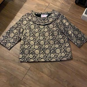 Vintage size 12 top 3/4 sleeves by Rhapsody